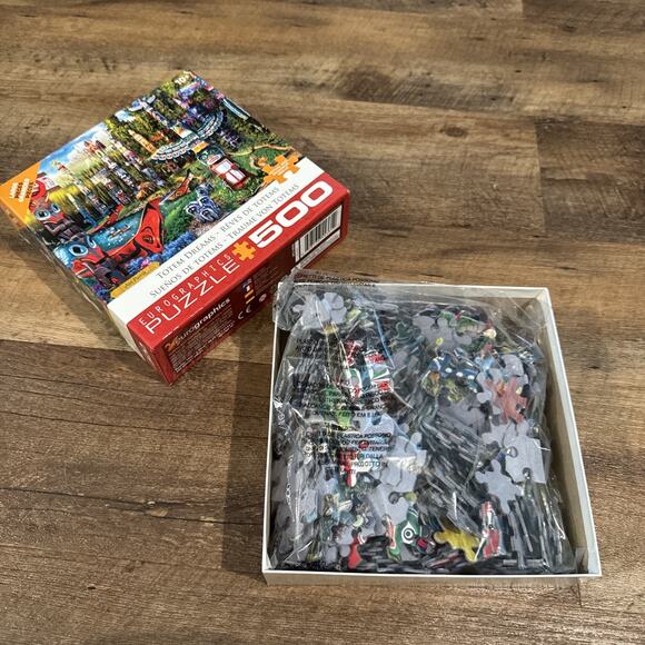 Eurographics 500 Large Piece Puzzle Totem Dreams Large Pieces Complete Used - Picture 2 of 4